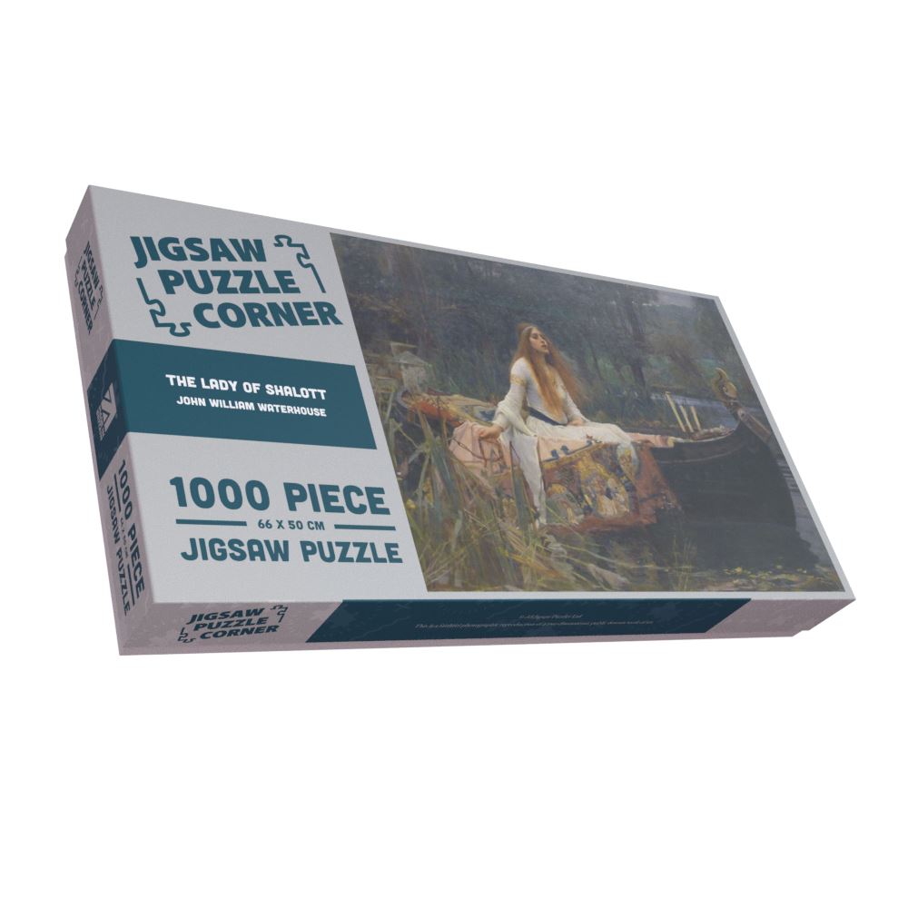 The Lady of Shalott Pre-Raphaelite Fine Art Jigsaw Puzzle by John William Waterhouse