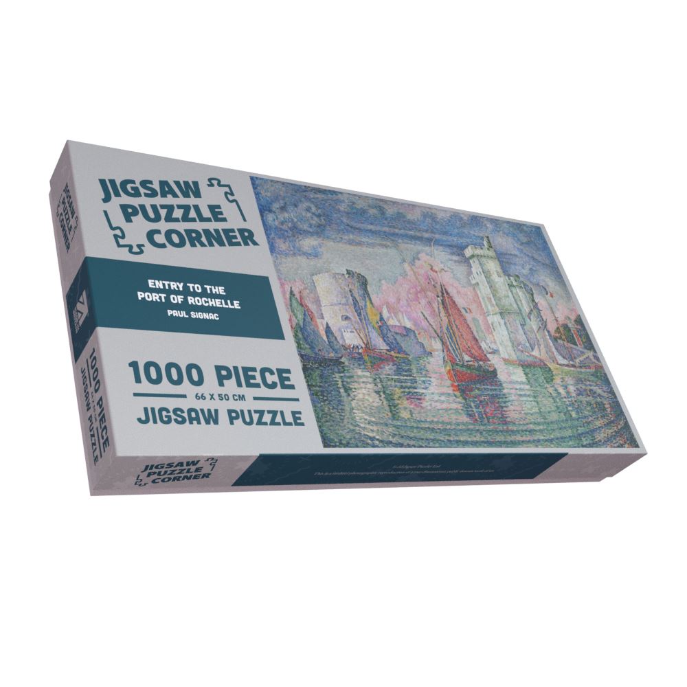 The Port of Rochelle Impressionist Seascape Jigsaw Puzzle by Paul Signac