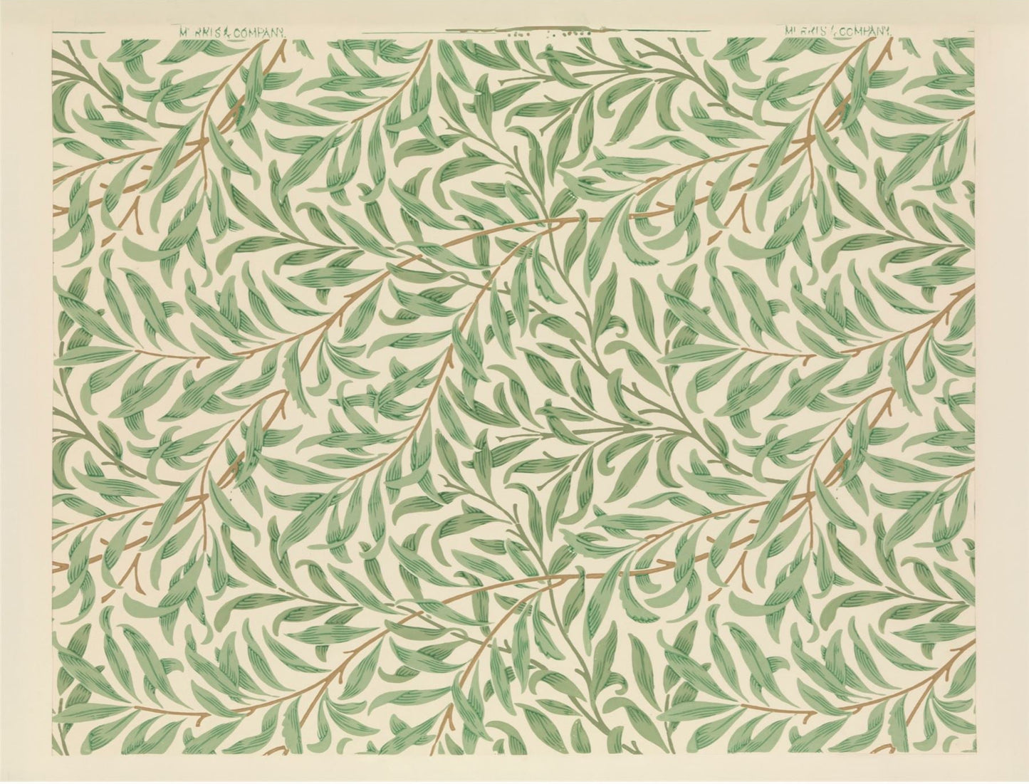 Willow Bough Vintage Floral Pattern Jigsaw Puzzle by William Morris