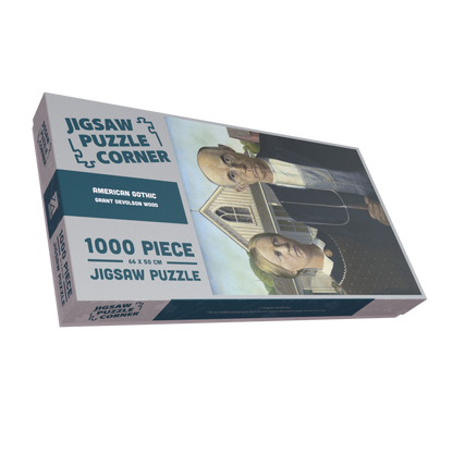 American Gothic by Grant DeVolson Wood 1000 or 500 Piece Jigsaw Puzzle