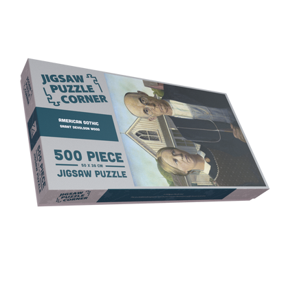 American Gothic by Grant DeVolson Wood 1000 or 500 Piece Jigsaw Puzzle