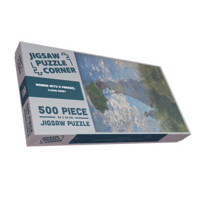 Woman with a Parasol by Claude Monet 1000 or 500 Piece Jigsaw Puzzle