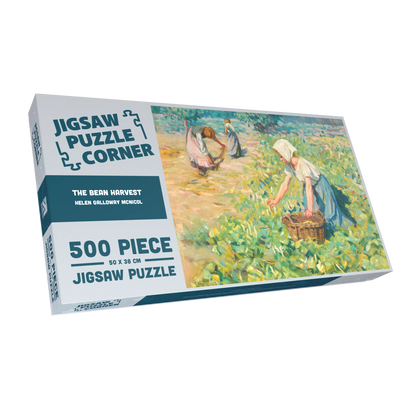 The Bean Harvest Jigsaw Puzzle - Helen Galloway McNicoll