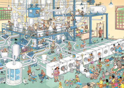 PRE-ORDER Jan Van Haasteren Suds Everwhere & A Splash of Colour 2 x 1000 Piece Jigsaw Puzzle