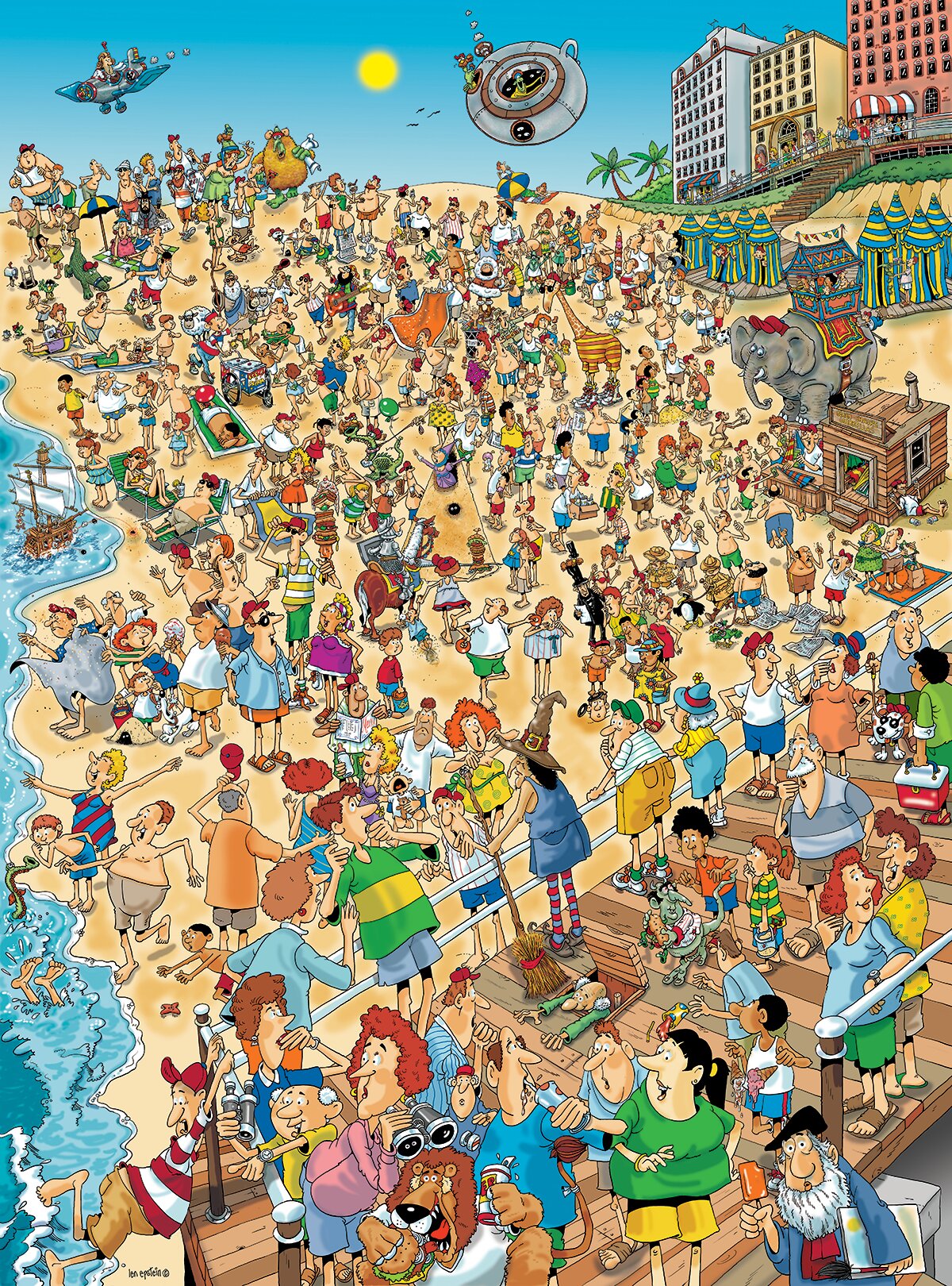Tag am Strand – Len Epstein 1000-teiliges Puzzle