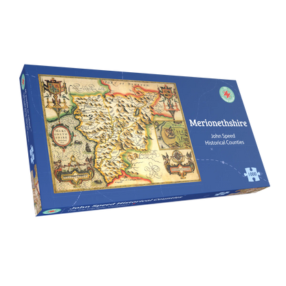 Historische Karte von Merionethshire, 1000-teiliges Puzzle (1610)