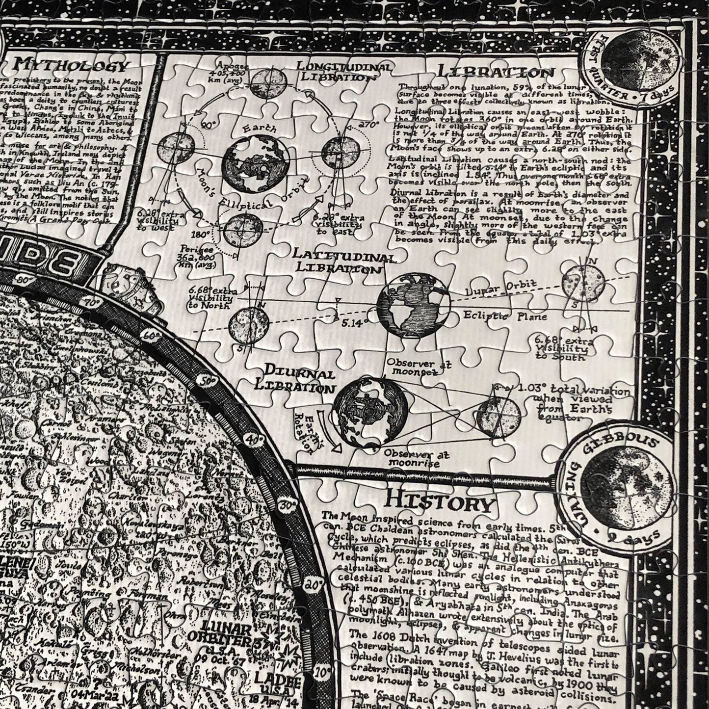 Moon Map 1000 Piece Jigsaw Puzzle