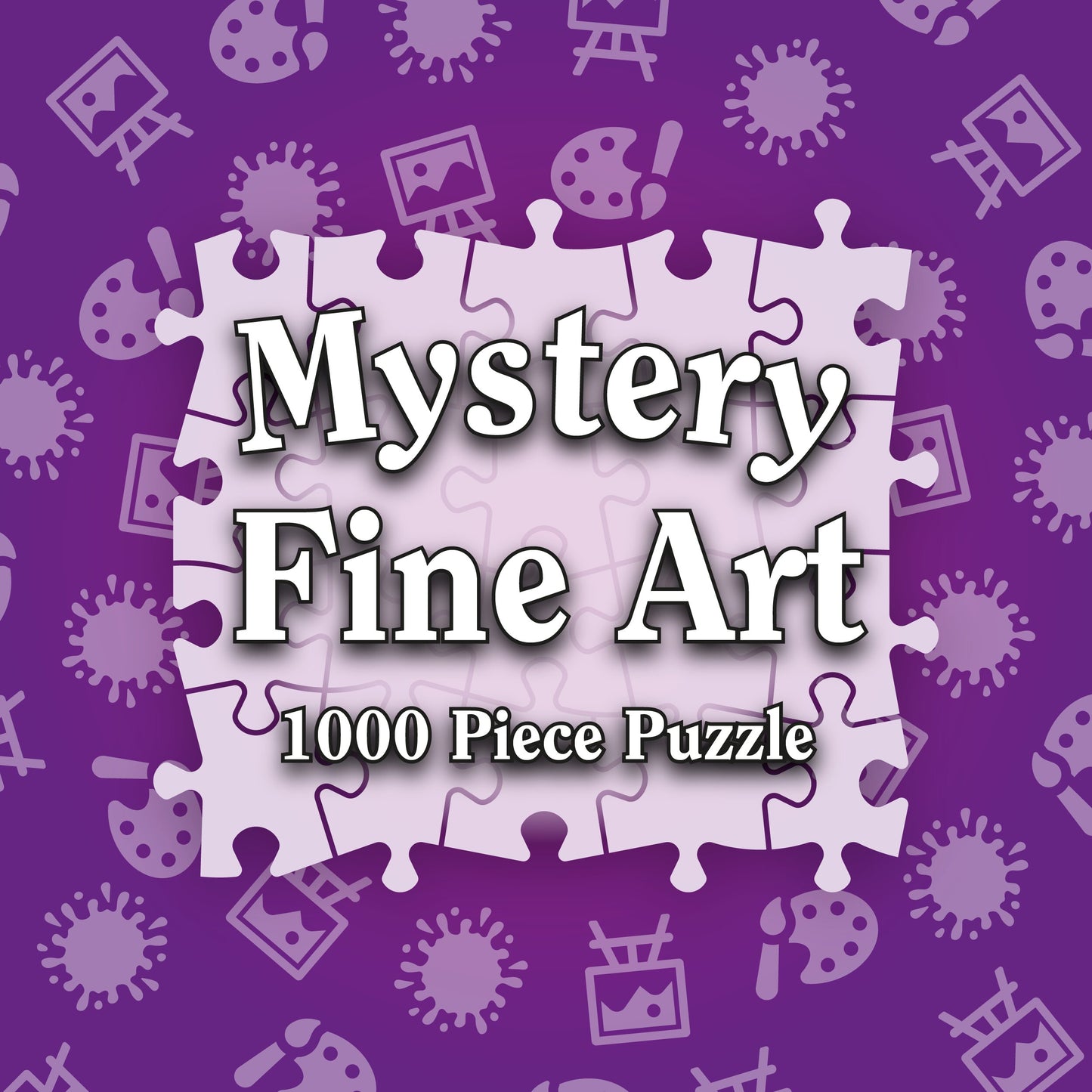Mystery-Puzzle – Kunstthema, 1000 Teile