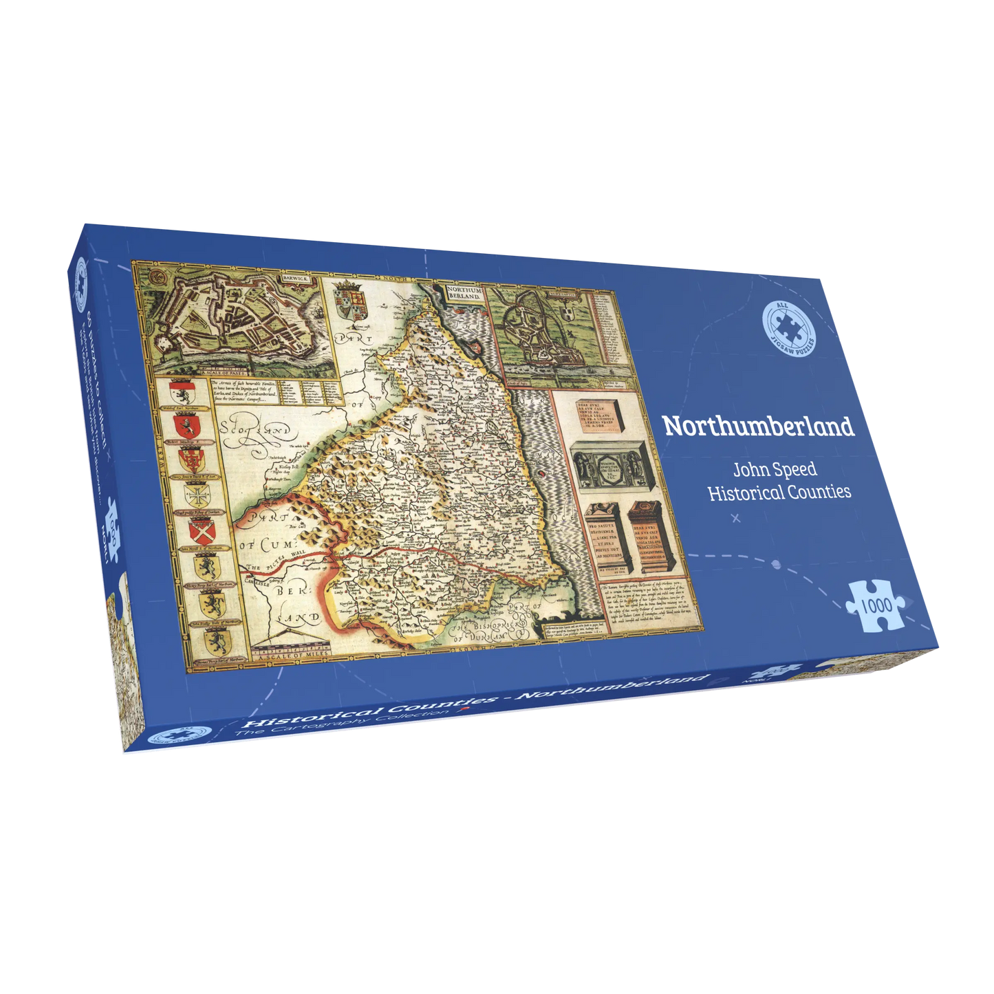 Northumberland Historical Map 1000 Piece Jigsaw Puzzle (1610)