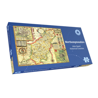 Historische Karte von Northamptonshire, 1000-teiliges Puzzle (1610)
