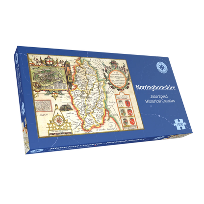 Puzzle 1000 pièces Carte historique du Nottinghamshire (1610)