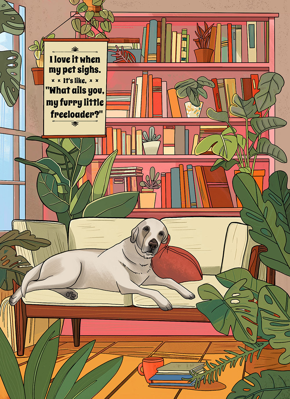 Love It When My Pet Sighs, Furry Little Freeloader Puzzle 1000 piece jigsaw puzzle