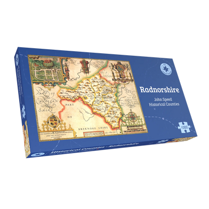 Radnorshire Historische Karte 1000-teiliges Puzzle (1610)