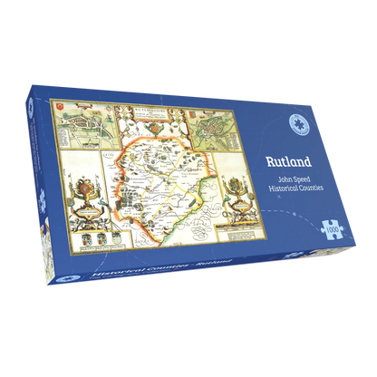 Puzzle 1000 pièces de la carte historique de Rutland (1610)