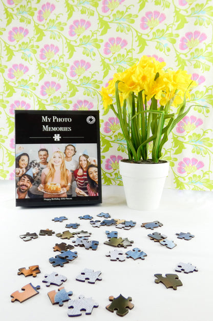 Mes souvenirs photo - Joyeux anniversaire - Puzzle en bois de 300 pièces