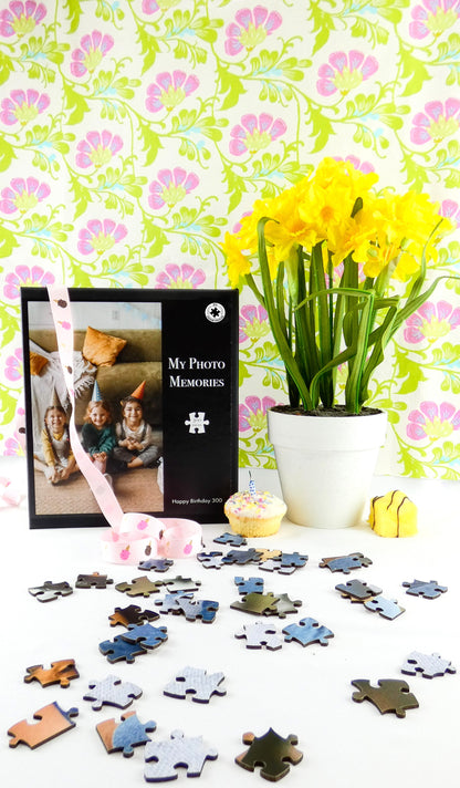 Mes souvenirs photo - Joyeux anniversaire - Puzzle en bois de 300 pièces