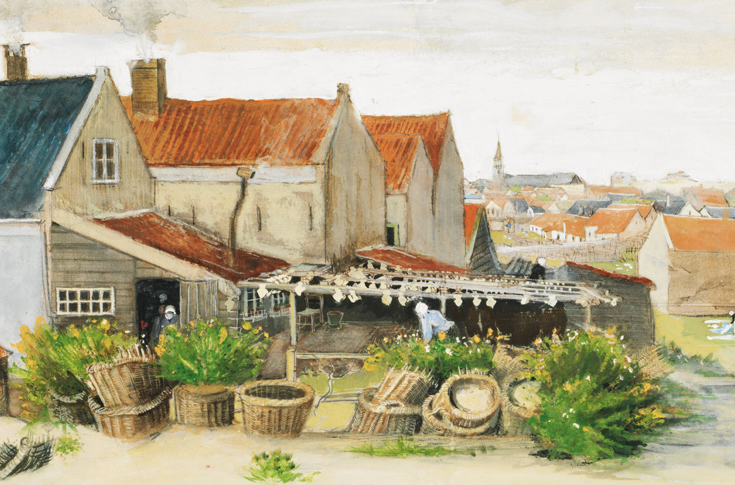 Die Fischtrocknungsscheune von Van Gogh, 300-teiliges Holzpuzzle