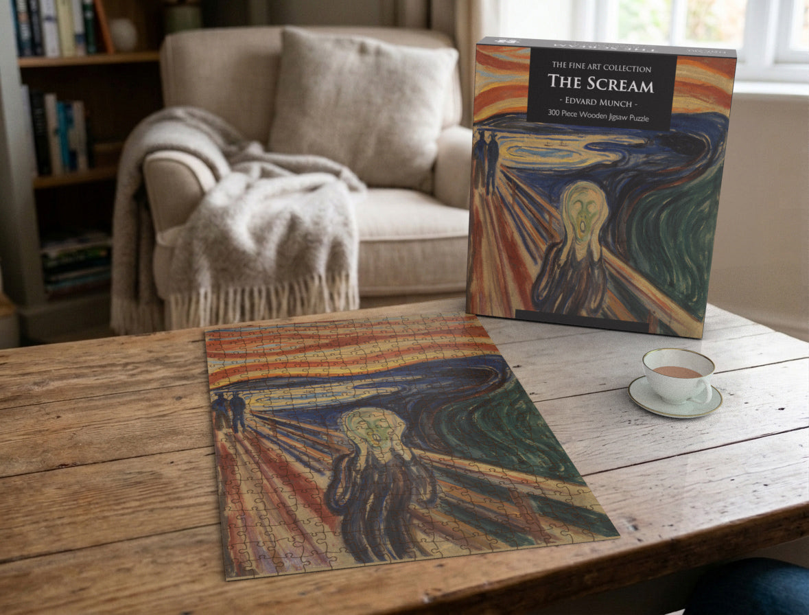 Puzzle en bois de 300 pièces Le Cri d'Edvard Munch