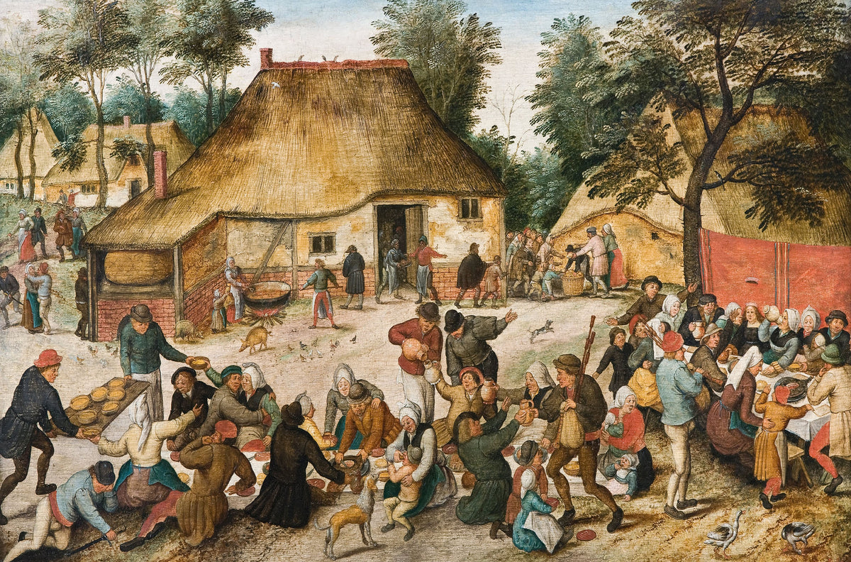Puzzle en bois de 300 pièces « Le mariage paysan »