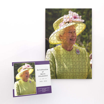 Puzzle en bois de 300 pièces « En hommage à la reine Elizabeth II »