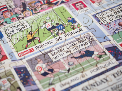 Daily Telegraph 1966 England's Road to Victory - According to Blower 1000 Piece Jigsaw Puzzle