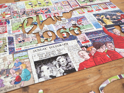 Daily Telegraph 1966 England's Road to Victory - According to Blower 1000 Piece Jigsaw Puzzle
