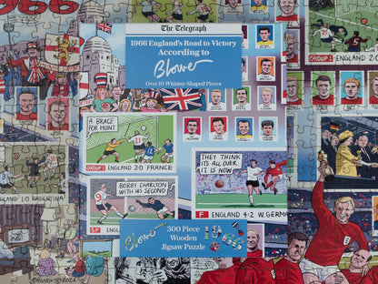 Daily Telegraph 1966 England's Road to Victory - According to Blower 1000 Piece Jigsaw Puzzle
