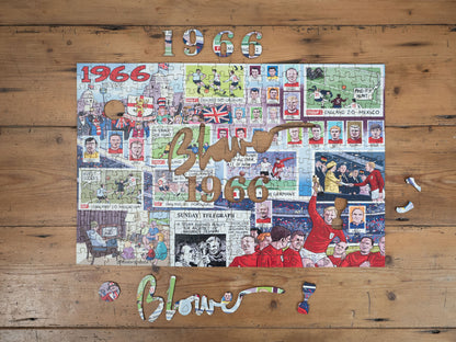 Daily Telegraph 1966 England's Road to Victory - According to Blower 1000 Piece Jigsaw Puzzle