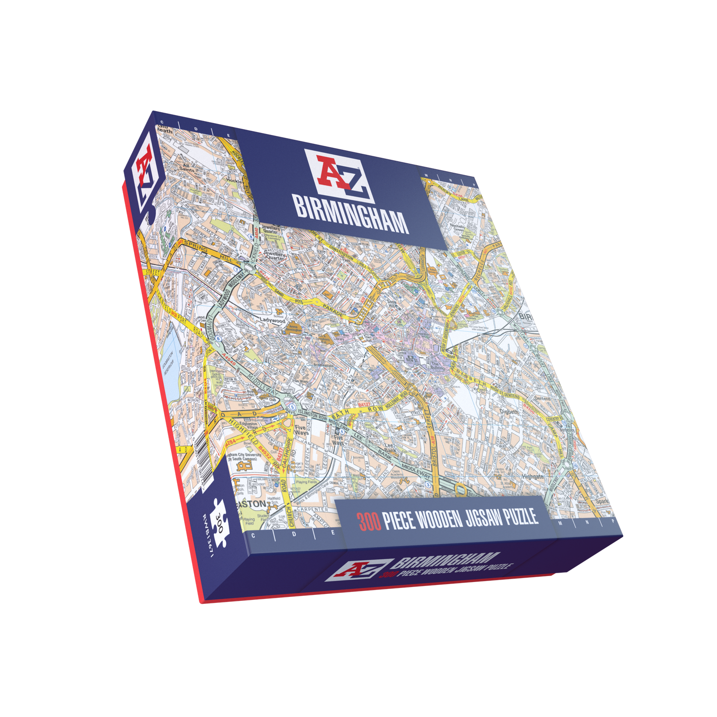 A-Z Map of Birmingham 1000 or 300 Piece Jigsaw