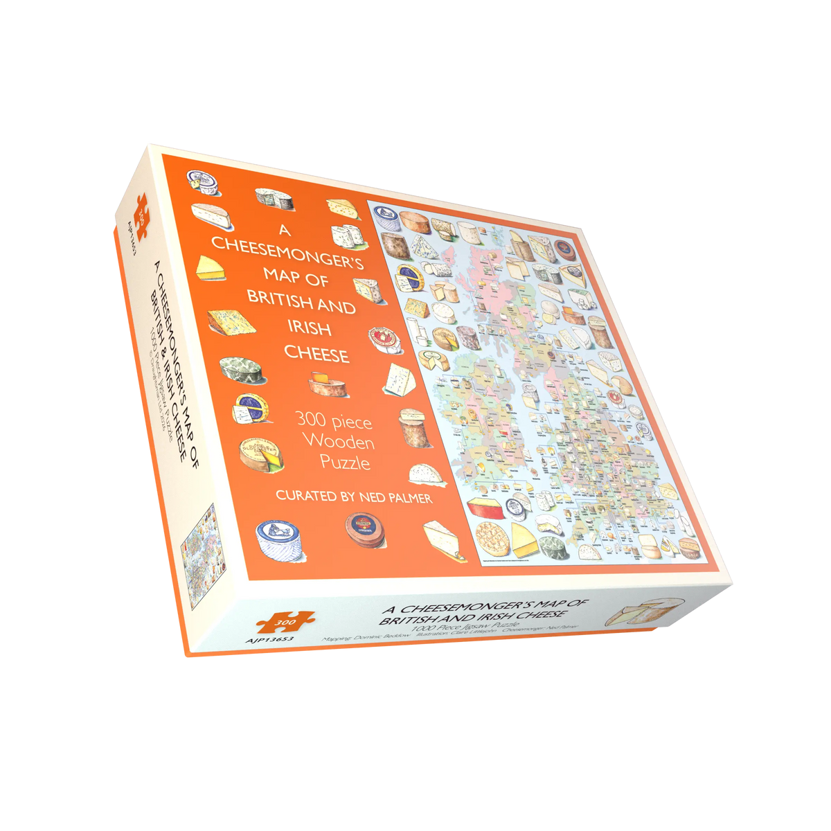 A Cheesemonger's Map of British & Irish Cheese 1000 or 300 Piece Jigsaw Puzzle