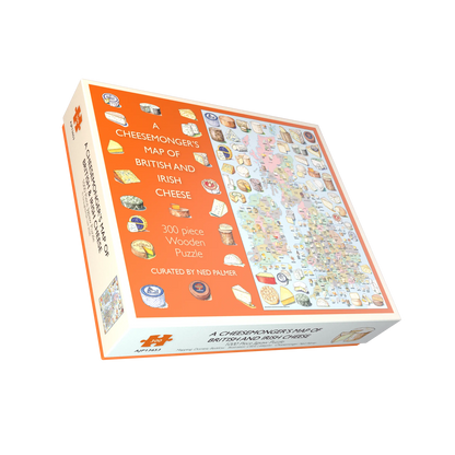 A Cheesemonger's Map of British & Irish Cheese 1000 or 300 Piece Jigsaw Puzzle