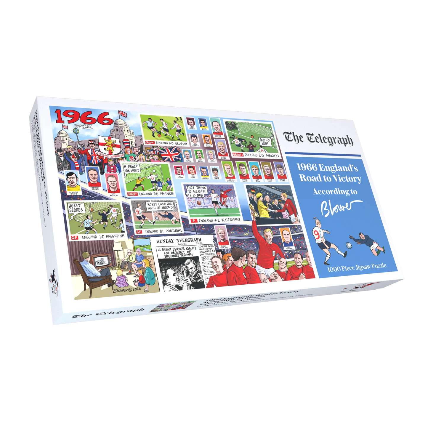 Daily Telegraph 1966 England's Road to Victory - According to Blower 1000 Piece Jigsaw Puzzle