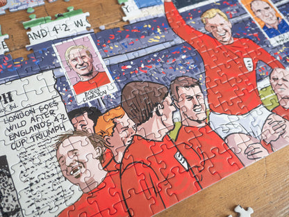 Daily Telegraph 1966 England's Road to Victory - According to Blower 1000 Piece Jigsaw Puzzle
