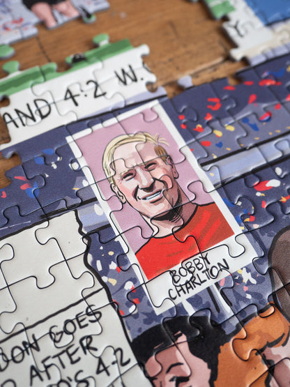 Daily Telegraph 1966 England's Road to Victory - According to Blower 1000 Piece Jigsaw Puzzle