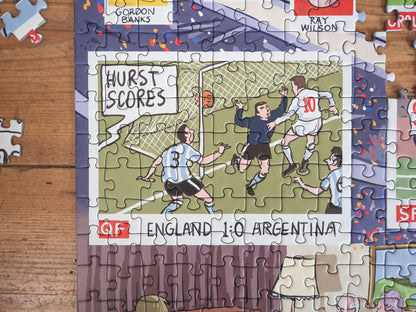 Daily Telegraph 1966 England's Road to Victory - According to Blower 1000 Piece Jigsaw Puzzle