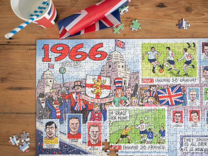 Daily Telegraph 1966 England's Road to Victory - According to Blower 1000 Piece Jigsaw Puzzle