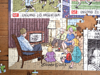 Daily Telegraph 1966 England's Road to Victory - According to Blower 1000 Piece Jigsaw Puzzle