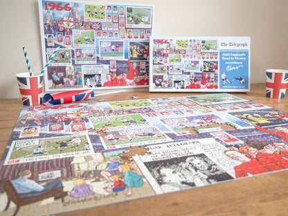 Daily Telegraph 1966 England's Road to Victory - According to Blower 1000 Piece Jigsaw Puzzle
