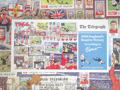 Daily Telegraph 1966 England's Road to Victory - According to Blower 1000 Piece Jigsaw Puzzle