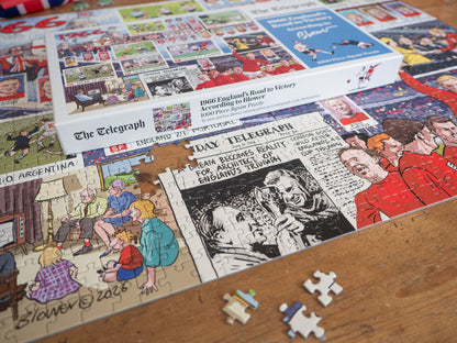 Daily Telegraph 1966 England's Road to Victory - According to Blower 1000 Piece Jigsaw Puzzle