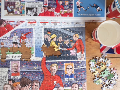Daily Telegraph 1966 England's Road to Victory - According to Blower 1000 Piece Jigsaw Puzzle