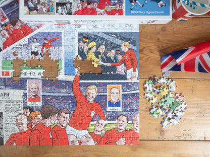Daily Telegraph 1966 England's Road to Victory - According to Blower 1000 Piece Jigsaw Puzzle