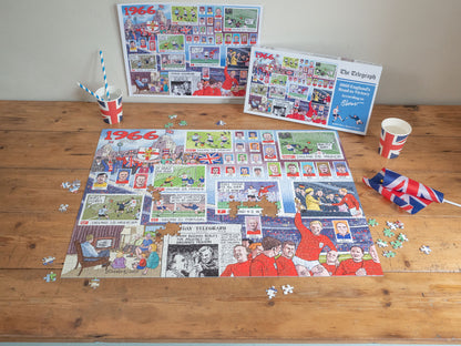 Daily Telegraph 1966 England's Road to Victory - According to Blower 1000 Piece Jigsaw Puzzle