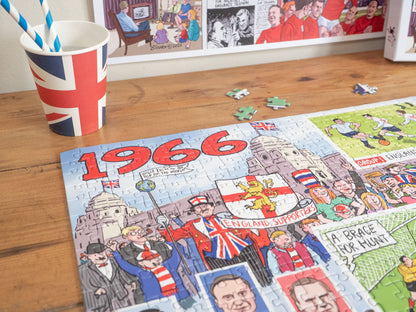 Daily Telegraph 1966 England's Road to Victory - According to Blower 1000 Piece Jigsaw Puzzle