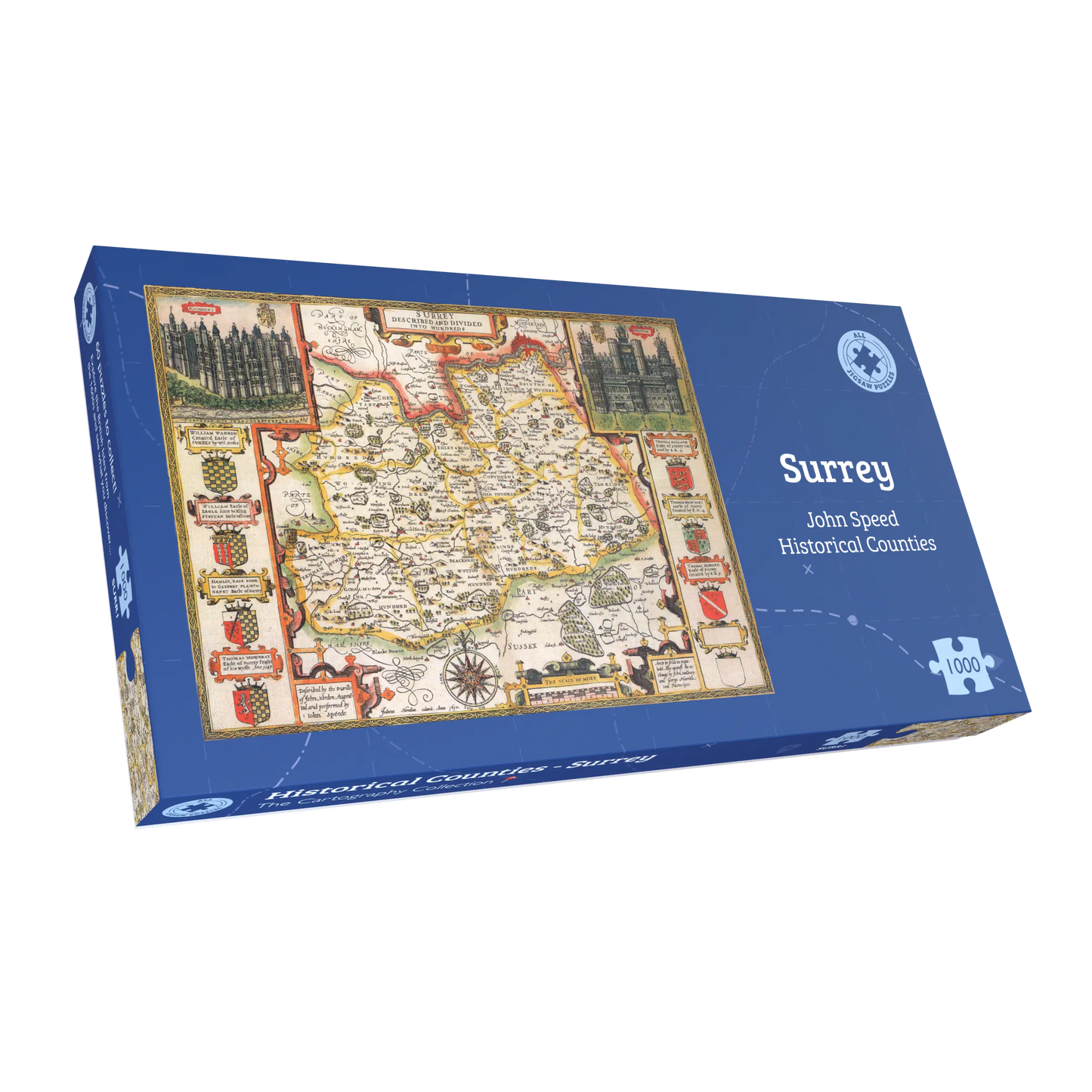 Puzzle 1000 pièces Carte historique du Surrey (1610)