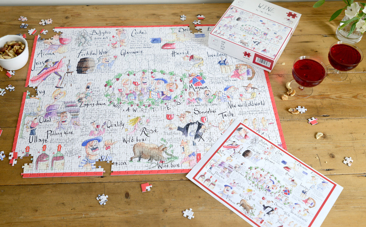 Wein - Tim Bulmer 1000-teiliges Puzzle