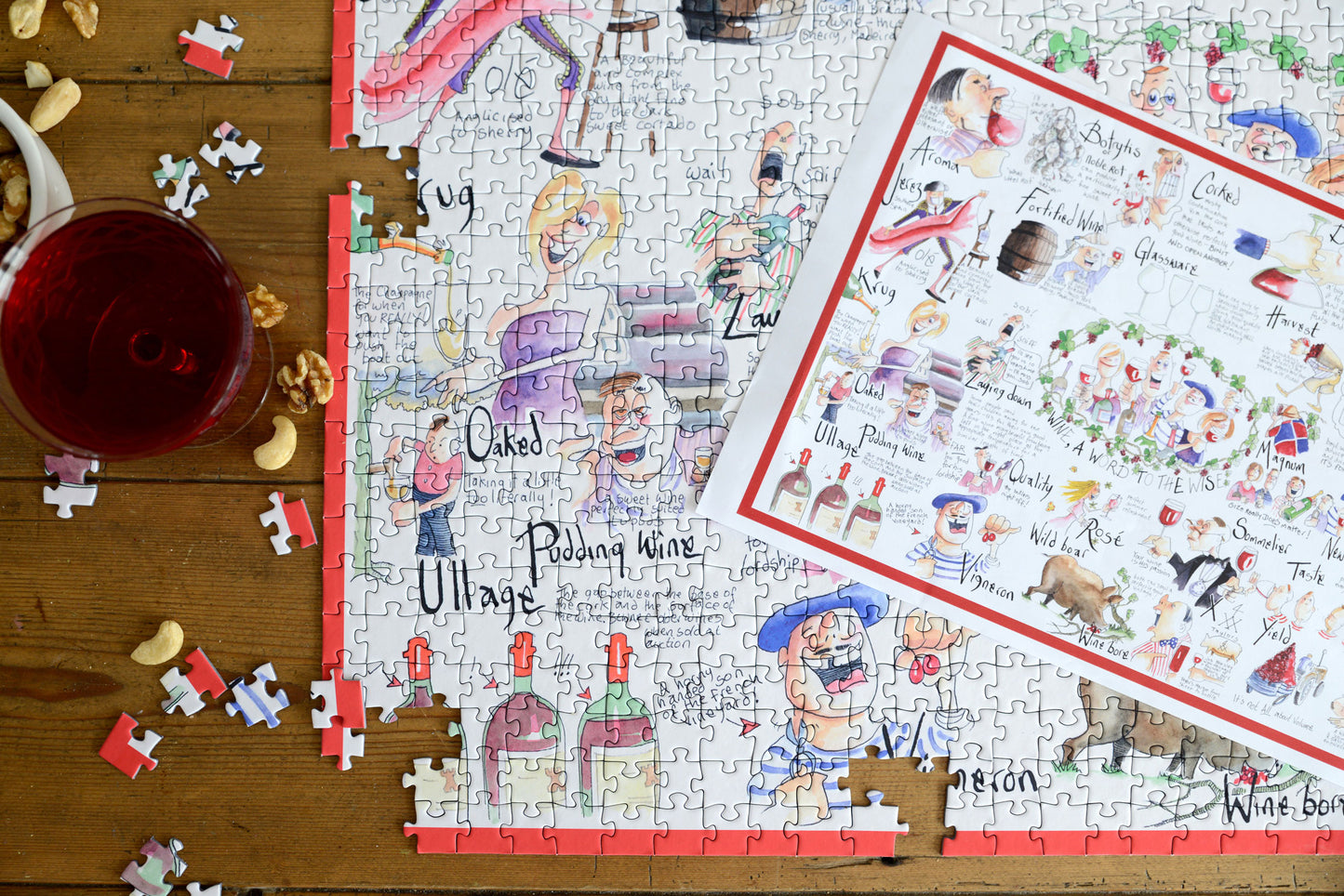 Wein - Tim Bulmer 1000-teiliges Puzzle