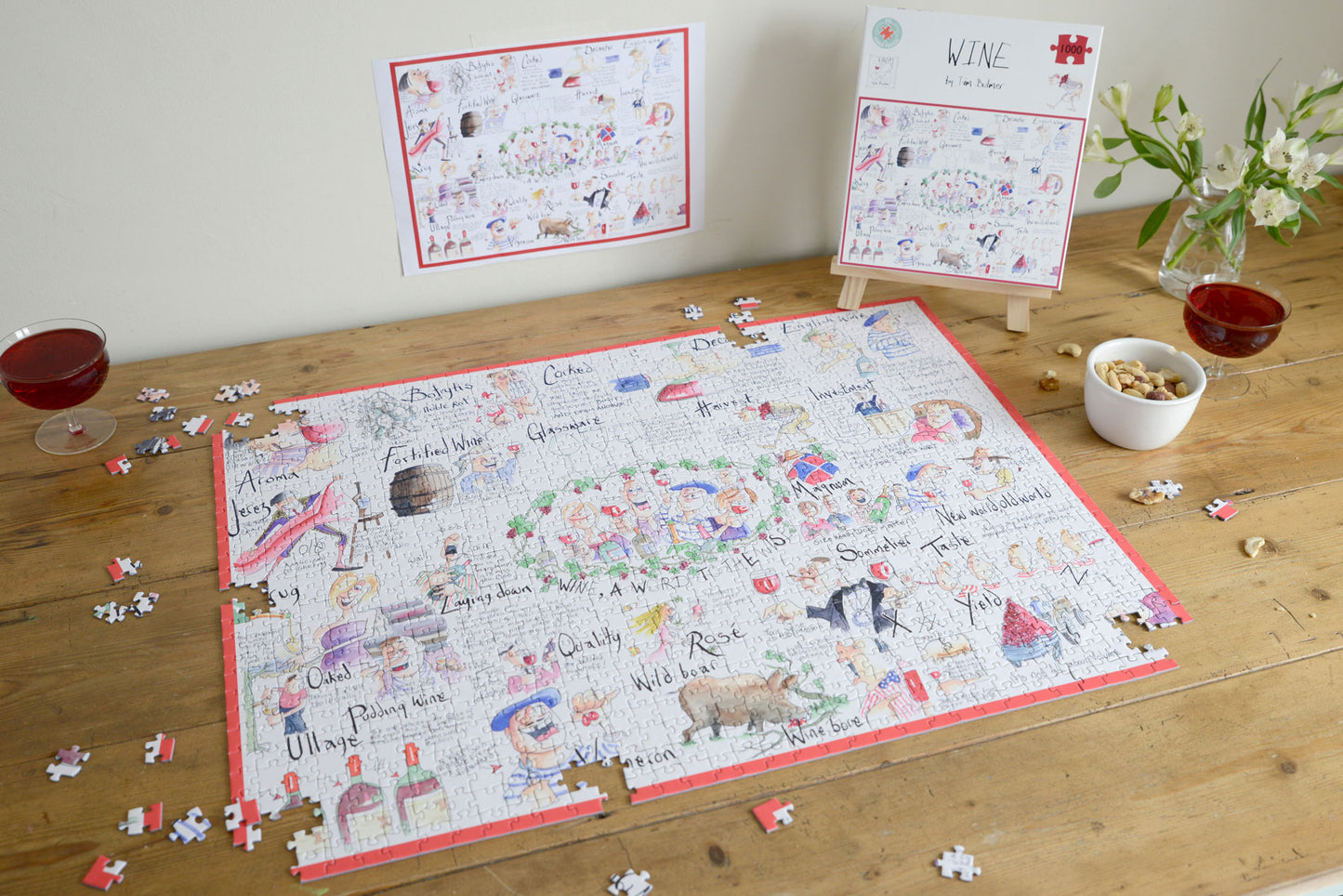 Wein - Tim Bulmer 1000-teiliges Puzzle