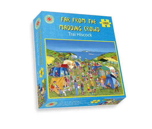 Far from the Madding Crowd, The Camping Collection,  Trai Hiscock 1000 or 500 Piece Jigsaw Puzzle