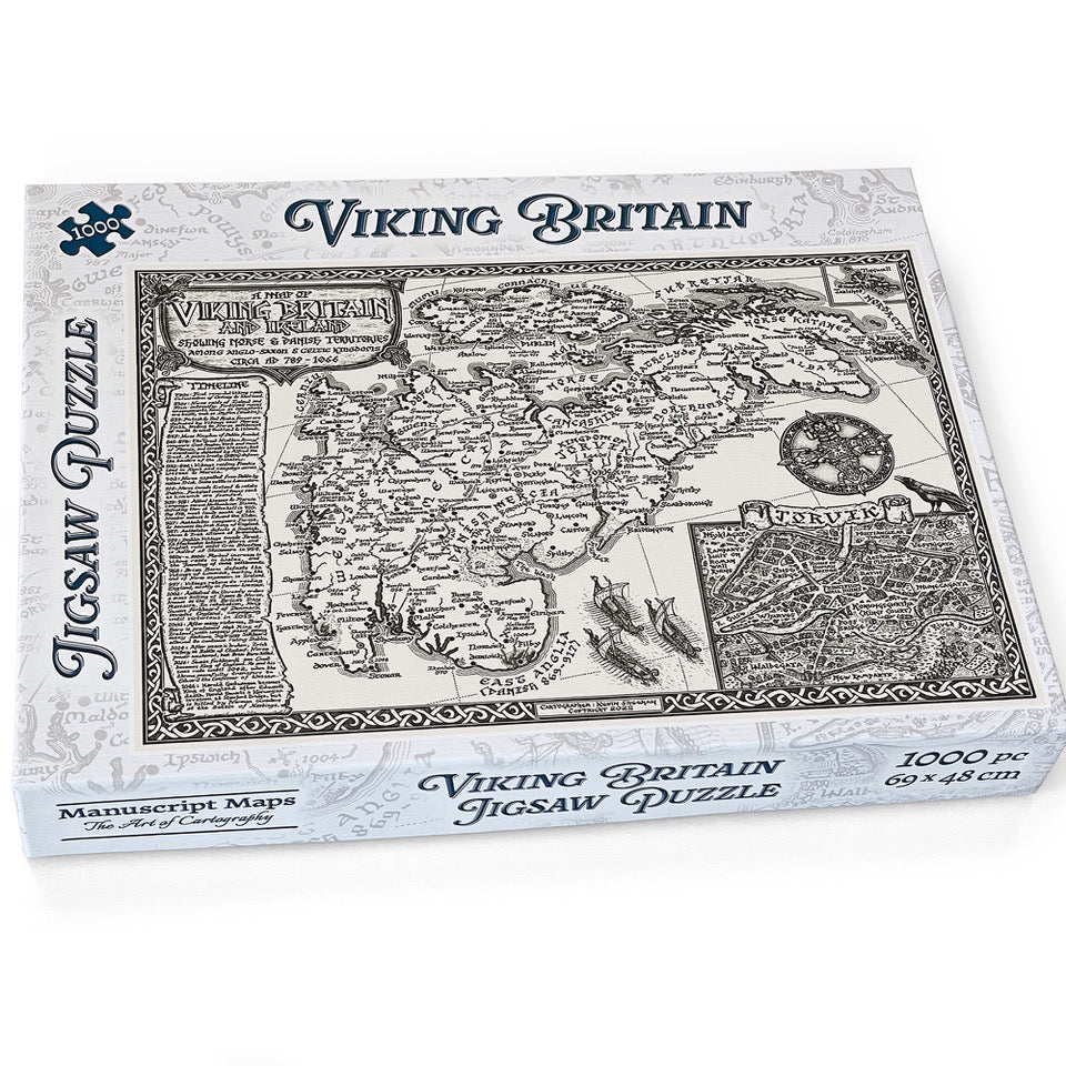 Viking Britain Map Jigsaw Puzzle - 1000 pieces
